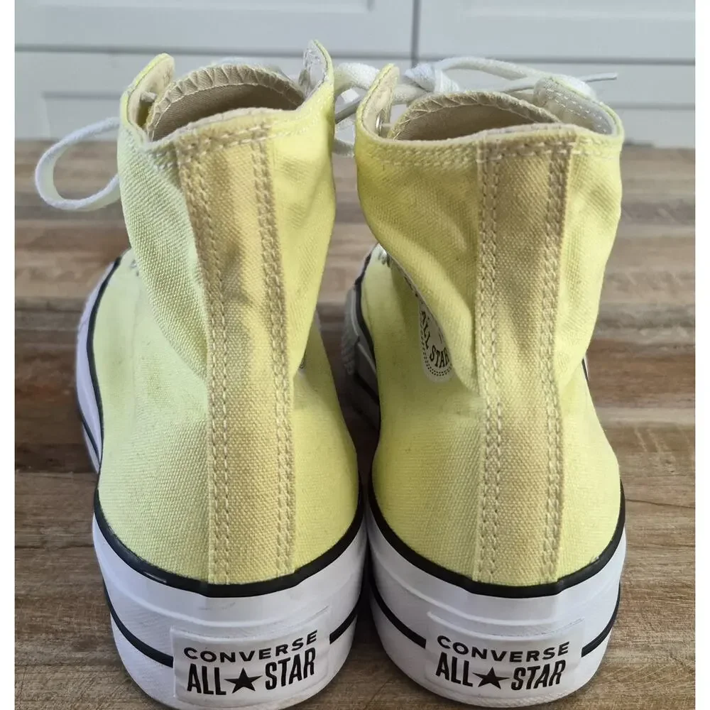 Converse Chuck Taylor All Star Lift High Top Sneakers in Light Citron Size 7